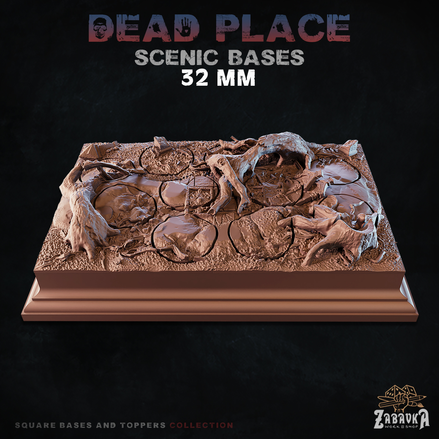 Dead Place - Scenic Bases (32mm Bases)
